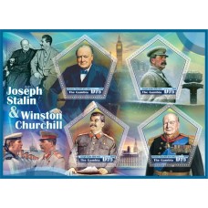 Великие люди Иосиф Сталин и Уинстон Черчилль